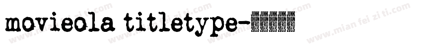 movieola titletype字体转换